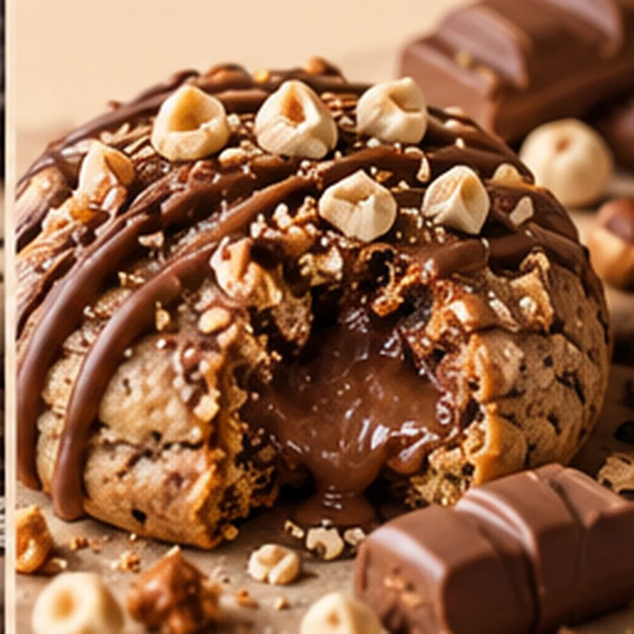 Cookie artisanal XXL Bueno au chocolat au lait et noisettes YS COOKIE